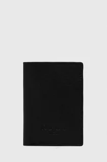 Portfele - Pepe Jeans portfel skórzany JAN męski kolor czarny - grafika 1