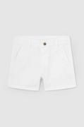 Spodnie i spodenki dla chłopców - Mayoral szorty niemowlęce kolor biały - miniaturka - grafika 1
