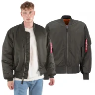Odzież taktyczna i umundurowanie - Kurtka Alpha Industries MA-1 100101 04 - Szara XL - miniaturka - grafika 1