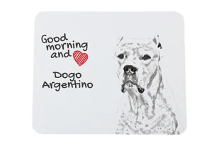 Dog argentyński podkładka pod mysz z psem Art-Dog - Podkładki pod mysz - miniaturka - grafika 1