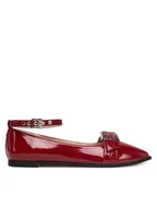 Baleriny - Buffalo Baleriny Marly Ankle 1621027 Czerwony - miniaturka - grafika 1
