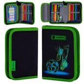 Piórniki - Piórnik poj 1klap z wyposaż Football Motion ASTRA - miniaturka - grafika 1