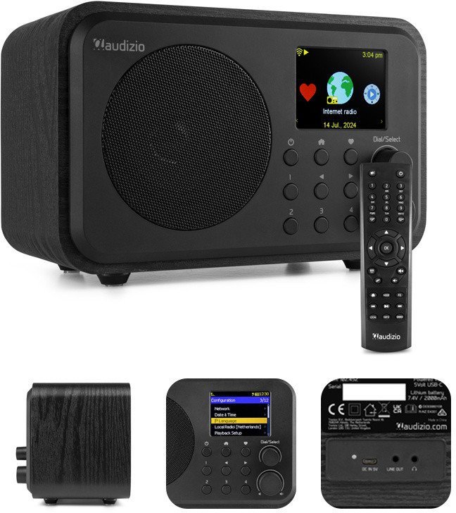 Vicenza WIFI DAB+ FM akumulator czarne one size