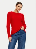 Swetry damskie - Morgan Sweter 242-MUNCH Czerwony Regular Fit - miniaturka - grafika 1