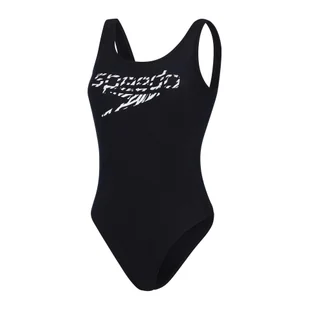 Strój kąpielowy jednoczęściowy damski Speedo Logo Deep U-Back - Stroje kąpielowe - miniaturka - grafika 1