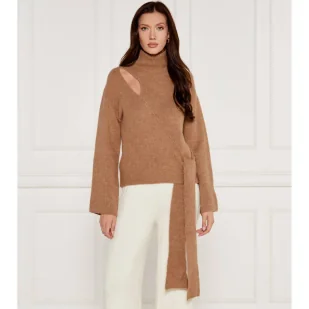 BOSS Sweter | Regular Fit | z dodatkiem wełny - Swetry damskie - miniaturka - grafika 1
