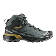 Buty trekkingowe męskie - Męskie buty outdoorowe Salomon X Ultra 360 MID GTX Urban Chic/Black/Brilliant Olive UK 9 - miniaturka - grafika 1