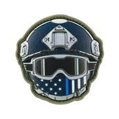 Odzież taktyczna i umundurowanie - M-Tac - Naszywka Emoji USA Man №2 - PVC 3D - Niebieski - 51354002 - miniaturka - grafika 1