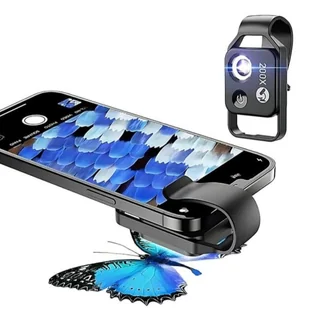 Obiektyw mikroskopowy do telefonu APEXEL 200X (APL-MS002BK) - Pozostałe urządzenia kosmetyczne - miniaturka - grafika 1