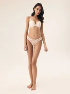 Majtki damskie - Majtki stringi Kavi Esotiq kremowy XL - miniaturka - grafika 1