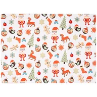 Obrusy i serwetki - Świąteczna podkładka Krasnale i choinki, 33 x 45 cm - miniaturka - grafika 1