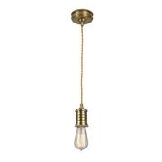 Lampy sufitowe - Elstead Lighting LAMPA wisząca DOUILLE/P AB industrialna OPRAWKA przewód ZWIS kabel loft mosiądz - miniaturka - grafika 1