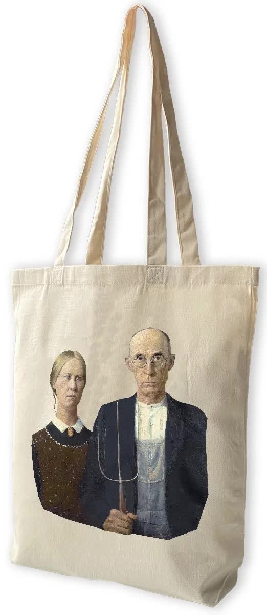 Torba bawełniana American Gothic Grant Wood