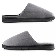 Kapcie damskie - Damskie i męskie kapcie domowe pantofle na jesień i zimę do użytku wewnątrz i na zewnątrz, filcowe pantofle nadające się do prania, z antypoślizgową gumową podeszwą, męski, szary., 42 EU - miniaturka - grafika 1