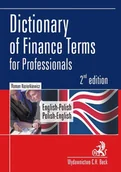 E-booki - prawo - Dictionary Of Finance Terms For Professionals. English-Polish. Polish-English Słownik Fachowej Terminologii Finansowej. Angielsko-polski, Polsko-ang.. - miniaturka - grafika 1