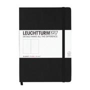 Szkolne artykuły papiernicze - Leuchtturm 1917 notatnik Medium (A5), twarda okładka, 249 stron, czarny pusty LBL13 - miniaturka - grafika 1