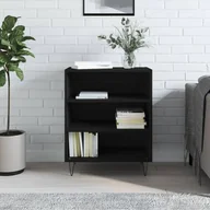 Komody - vidaXL Szafka, czarna, 57x35x70 cm, materiał drewnopochodny - miniaturka - grafika 1