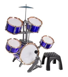 Zestaw Perkusji Niebieski - Instrumenty muzyczne dla dzieci - miniaturka - grafika 1
