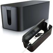 Organizer kabli biurkowy podłogowy pojemnik pudełko na kable listwy Alogy Box M 31cm Czarny