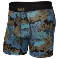 Majtki damskie - Bokserki męskie SAXX ULTRA Boxer Brief flora - niebieski - miniaturka - grafika 1