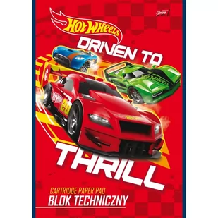St. Majewski Blok techniczny biały A4 10 kartek Hot Wheels 703908 - Szkolne artykuły papiernicze - miniaturka - grafika 1