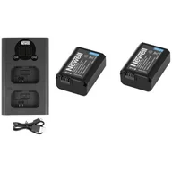 Akcesoria fotograficzne - Zestaw Newell ładowarka dwukanałowa DL-USB-C i dwa akumulatory NP-FW50 do Sony - miniaturka - grafika 1