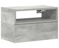 Szafki nocne - Szafka nocna minimalistyczna szary beton G0-Z30 - miniaturka - grafika 1