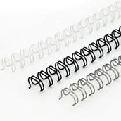 Grzbiety do bindownic - Grzbiet drutowy 3:1 9,5 mm 56-65 kartek OPUS O.WIRE czarny 60szt. - miniaturka - grafika 1