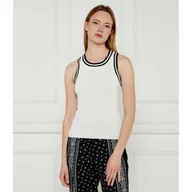 Koszulki i topy damskie - Patrizia Pepe Top Slim Fit - miniaturka - grafika 1