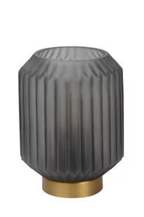 Lucide Loftowa LAMPA stołowa SUENO 45595/01/51 szklana LAMPKA stojąca nocna złota przydymiona 45595/01/51 - Lampy stojące - miniaturka - grafika 1
