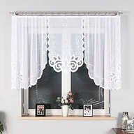 Firany - Firana żakardowa Ewelina 120 x 300 cm biały - miniaturka - grafika 1