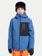 Kurtki narciarskie - Quiksilver Kurtka snowboardowa Side Hit Solid EQBTJ03221 Niebieski Regular Fit - miniaturka - grafika 1
