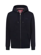 Bluzy męskie - Superdry Bluza męska Mężczyźni Bawełna niebieski jednolity, S - miniaturka - grafika 1