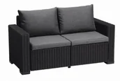 Sofy ogrodowe - VidaXLGarden vidaXL Sofa two-seater California vidaXL Sofa gray 8711245154459 - miniaturka - grafika 1