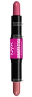 Róże do policzków - NYX Professional Makeup - WONDER STICK Dual-Ended Cream Blush Stick - Podwójny róż w sztyfcie - 2 x 4 g - 01 - LIGHT PEACH + BABY PINK - miniaturka - grafika 1