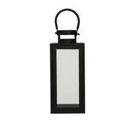 Dekoracje domu - Dekoria pl pl Lampion metalowy Elegance black wys 30cm 12 × 13 × 30 cm 810-693 - miniaturka - grafika 1