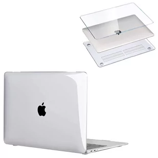 Apple Etui silikonowe pokrowiec HardShell Case do MacBook Air 13 2018-2020 (Bezbarwne) - Torby na laptopy - miniaturka - grafika 1