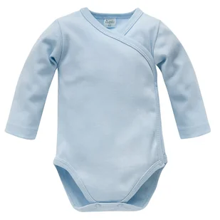 PINOKIO BODY WIAZANE DLUGI REKAW LOVELY DAY BABYBLUE NIEBIESKI 50 - Body dla niemowląt - miniaturka - grafika 1