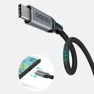 Choetech 2x kabel przewód USB Typ C - USB Typ C Power Delivery 100W 5A 1,8m czarny (MIX00073) - Kable USB - miniaturka - grafika 5