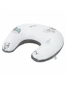 Poduszki do karmienia - Bonjour Cherie Rogal bambusowy 50x65cm Misie Minky dapple gray - miniaturka - grafika 1