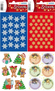 Naklejki dekoracyjne, Boże Narodzenie, Pakiet 7, 4 sztuki - Scrapbooking - miniaturka - grafika 1