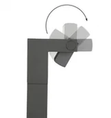 Lampy ogrodowe - Su-Ma Lampa stojąca LED słupek ogrodowy SUMA ROTA RT-580 nowoczesna z regulacją kąta nachylenia światła RT-580 - miniaturka - grafika 1