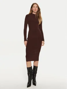 Marciano Guess Sukienka dzianinowa 4BGK45 5036Z Brązowy Regular Fit - Sukienki - miniaturka - grafika 1