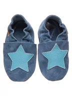Buciki dla niemowląt - lamino Skórzane buty w kolorze niebieskim do raczkowania - miniaturka - grafika 1