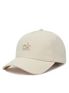 Czapki damskie - Calvin Klein Czapka z daszkiem Raised Embroidery K60K613118 Écru - miniaturka - grafika 1