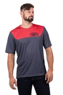 Koszulki rowerowe - Bluza MTB 100% AIRMATIC Ciemnoszary/Czerwony wyścigowyS - miniaturka - grafika 1