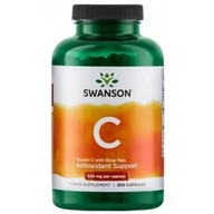 Witaminy i minerały - Swanson, Witamina C 500mg Z Dziką Różą - 250 Kap. - miniaturka - grafika 1