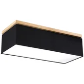 Lampy sufitowe - Britop Sufitowa LAMPA loftowa VERTIGA 34513474 prostokątna OPRAWA plafon abażurowy czarny - miniaturka - grafika 1