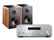 Zestawy stereo - Yamaha R-N600A (srebrny) + Nota 260 (orzech) - miniaturka - grafika 1