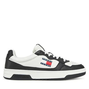 Sneakersy Tommy Jeans (New) Tjm Cupsole Leather Ess EM0EM01443 Biały - Sneakersy męskie - miniaturka - grafika 1